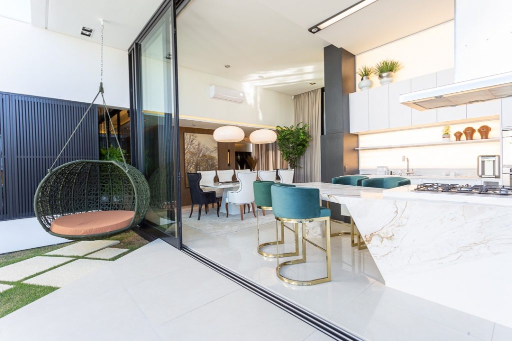 área gourmet com piscina