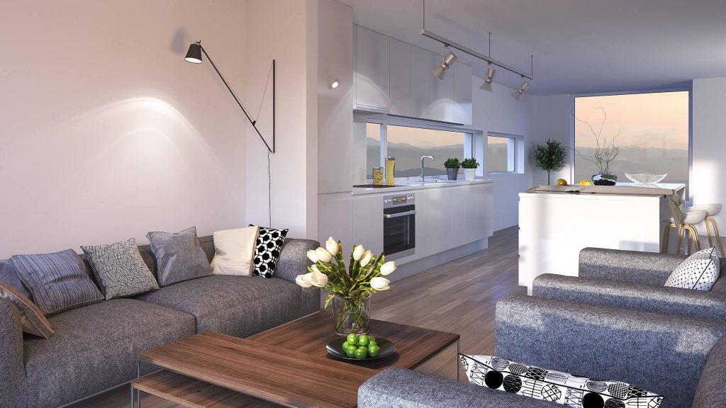 cozinha conjugada com sala