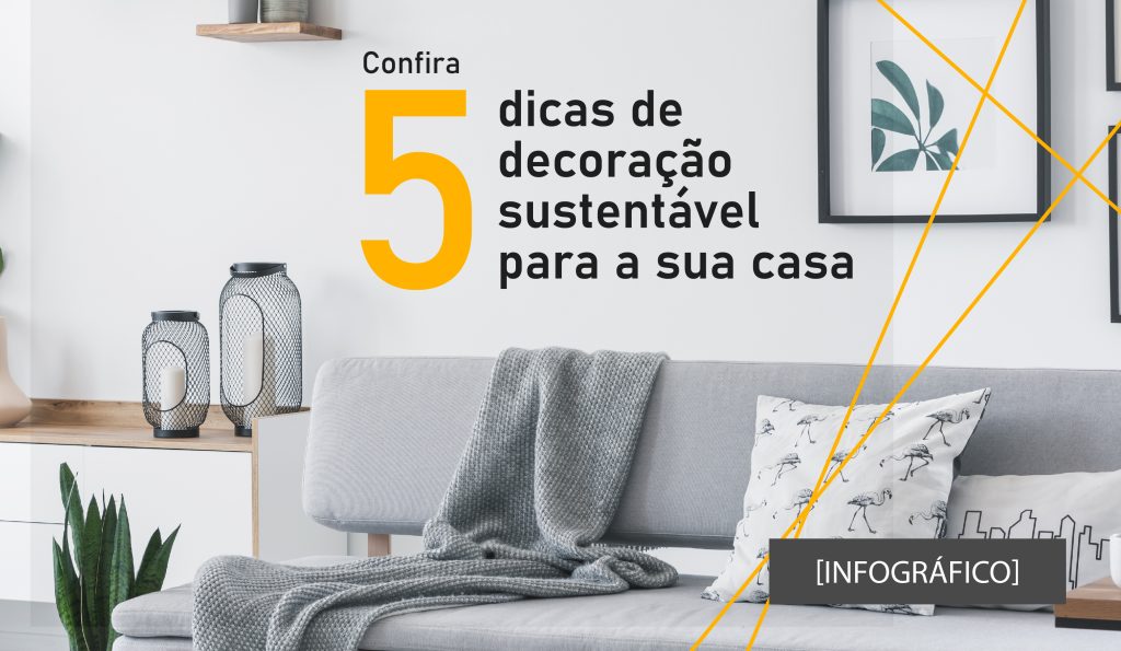 decoração sustentável post infografico