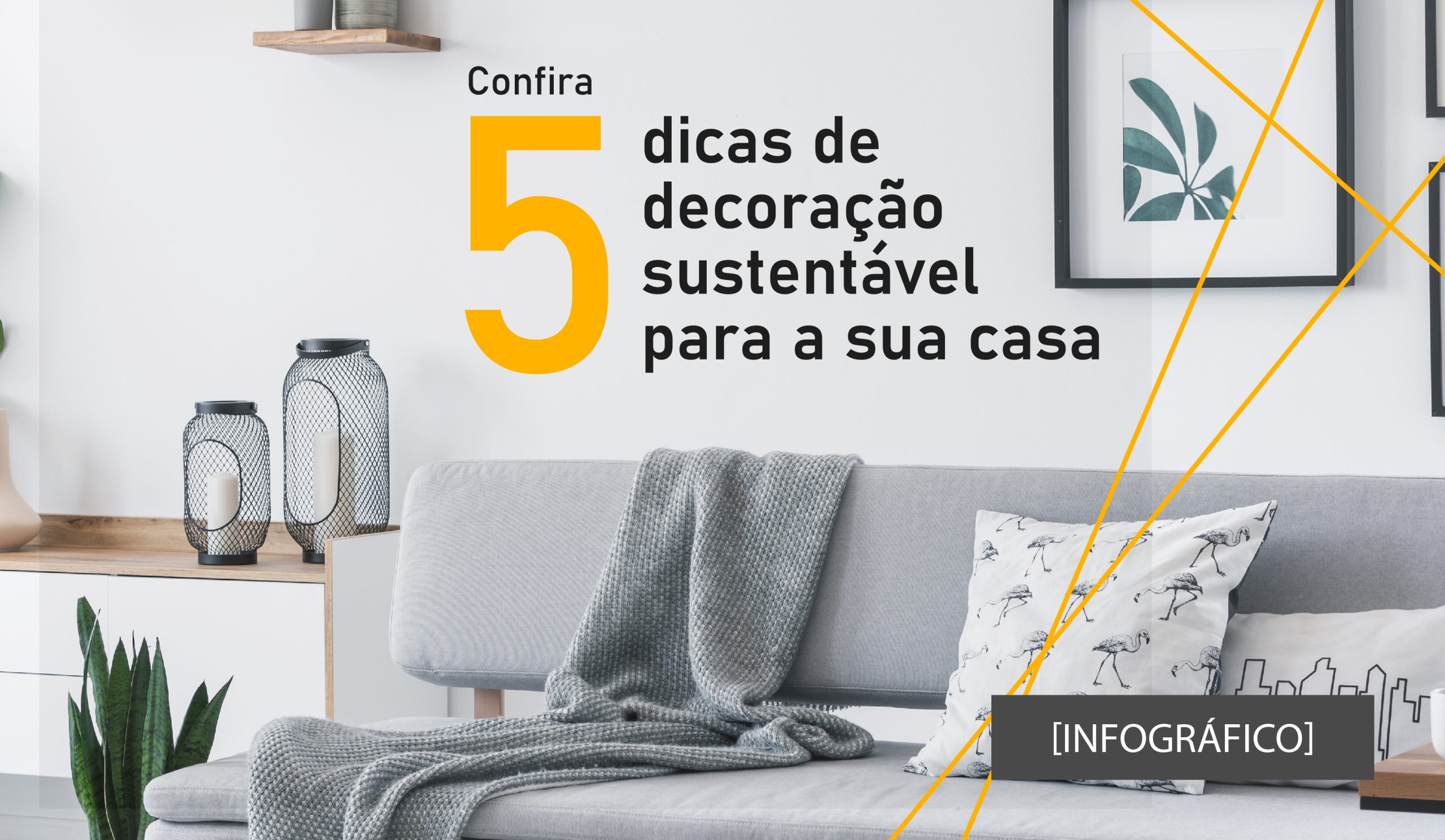 decoração sustentável post infografico