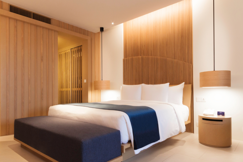 cabeceira de cama sofisticada