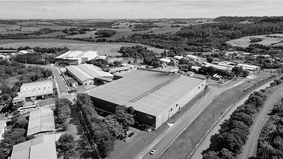 Imagem aérea da Fábrica Finger